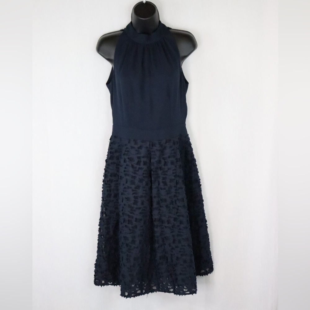 ESPRIT Navy Halter Neck Cocktail Dress
